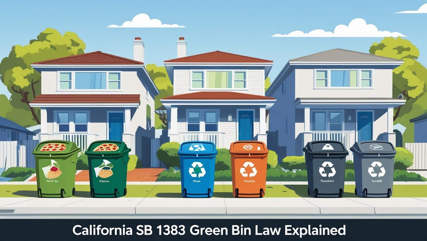 Why Californians Argue Over Trash Bins: California SB 1383 Green Bin Law, Food Scraps & Fines